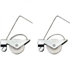 Prime-Line® 2" Steel Wire Spring Tension Roller Assemblies With Plastic Wheels - 2-Pack