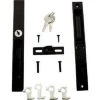 Prime-Line® 7-1/4" Black Die-Cast Keyed Flush Mount Sliding Patio Door Handle