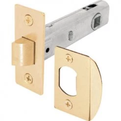 Prime-Line® Hall & Closet Passge Brass Finish Door Spring Latch & Strike