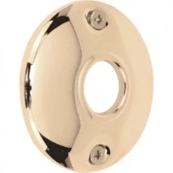 Prime-Line® 2-1/4" Brass-Plated Steel Door Knob Rosettes - 2 Pack