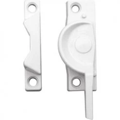 Prime-Line® 2" Hole Center White Diecast Sash Lock And Keeper