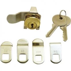 Prime-Line® Brass-Plated Steel Mailbox Lock With 5 Cam Options