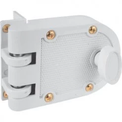 Prime-Line® 1-1/4" White Diecast Jimmy-Proof Single Cylinder Deadlock