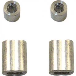 Prime-Line® Overhead Garage Door 2-Piece 1/8" Aluminum Cable Ferrules And Stops