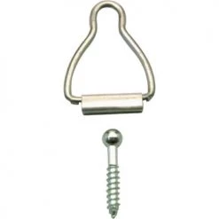 Prime-Line® 1-9/16" Mill Aluminum Spline Channel Bail Latches - 25-Pack