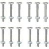 Prime-Line® Overhead Garage Door 1/4"-20 X 1-7/8" Zinc-Plated Carriage Bolts With Nuts - 12-Pack