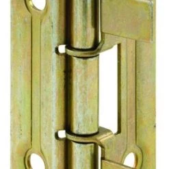 Prime-Line® 2-1/8" Brass-Plated Steel Self-Aligning Non-Mortise Bifold Door Hinges - 2 Pack