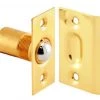 Prime-Line® 2-1/8" Strike Plate Polished Brass Closet Door Large Ball Catch & Strike