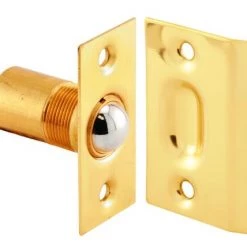 Prime-Line® 2-1/8" Strike Plate Polished Brass Closet Door Large Ball Catch & Strike
