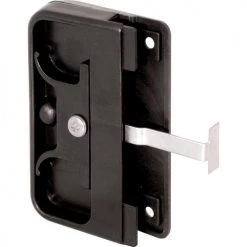 Prime-Line® 3-5/8" Black Plastic Sliding Screen Door Pull With Steel Latch