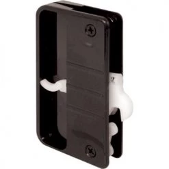 Prime-Line® 3-3/4" Black Plastic Sliding Screen Door Latch And Pull With Security Lock