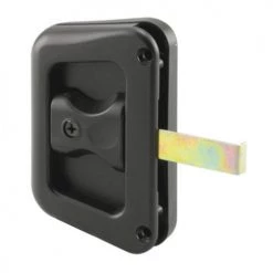 Prime-Line® 3-13/16" Black Plastic Sliding Screen Door Latch And Pull