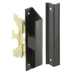 Prime-Line® 4-1/4" Black Plastic Sliding Screen Door Latch And Pull
