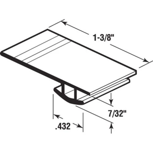 Prime-Line® 7/8" To 1-3/8"W X 7' Long Adjustable Black Screen Door Bug Seal Weatherstrip 2 Prime-Line® 7/8" To 1-3/8"W X 7' Long Adjustable Black Screen Door Bug Seal Weatherstrip - Image 2