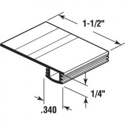 Prime-Line® 3/4" To 1-3/8"W X 7' Long Adjustable Black Screen Door Bug Seal Weatherstrip -Prime-Line Sales Shop B 705D