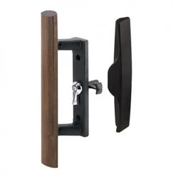 Prime-Line® 3-1/2" Hole Center Black Die-Cast Wood Patio Door Handle