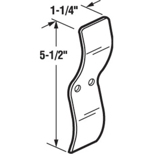 Prime-Line® 1-1/4" X 5-1/2" Chrome-Plated Steel Sash Springs - 2-Pack 2 Prime-Line® 1-1/4" X 5-1/2" Chrome-Plated Steel Sash Springs - 2-Pack - Image 2