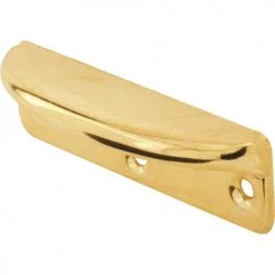 Prime-Line® 4" Brass Plated Stamped Steel Wood Window Sash Lift - 1 Pair