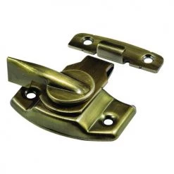 Prime-Line® 1-3/4" Antique Brass Stamped Steel Sash Lock And Keeper