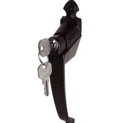 Prime-Line® 1-3/4" Hole Center Black Colonial Keyed Push Button Storm Door Latch Assembly
