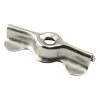Prime-Line® 3/4" X 1-11/16" Zinc Plated Steel Double Wing Flush Clips - 4-Pack