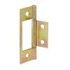 Prime-Line® 2-5/6" Brass-Plated Steel Non-Mortise Bifold Hinges - 2 Pack