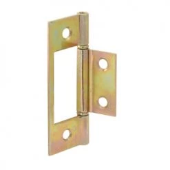 Prime-Line® 2-5/6" Brass-Plated Steel Non-Mortise Bifold Hinges - 2 Pack