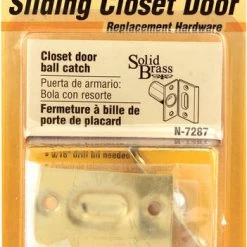 Prime-Line® 2-1/8" Strike Plate Polished Brass Closet Door Large Ball Catch & Strike -Prime-Line Sales Shop N7287