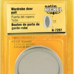 Prime-Line® 2-1/8" Satin Nickel Flush Round Closet Door Pulls - 2 Pack -Prime-Line Sales Shop N7297