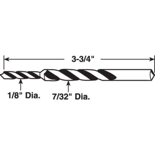 Prime-Line® 1/8" To 7/32" Plunger Latch Step Drill Bit 2 Prime-Line® 1/8" To 7/32" Plunger Latch Step Drill Bit - Image 2