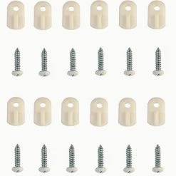 Prime-Line® White Plastic Flush Screen Clips - 25-Pack