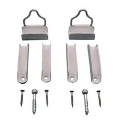 Prime-Line® Mill Finish Aluminum Screen Hanger And Latch Set With 7/16" Span - 2-Pack