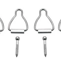 Prime-Line® 1-9/16" Mill Finish Aluminum Bottom Screen Latches - 4-Pack