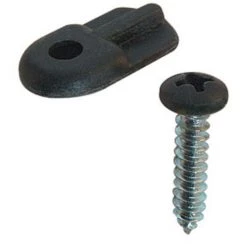 Prime-Line® Black Plastic Flush Screen Clip With Screws - 12-Pack