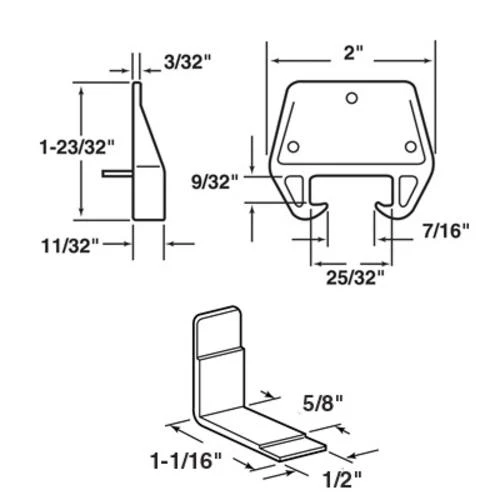 Prime-Line® Wood Track Drawer Guide Kit 2 Prime-Line® Wood Track Drawer Guide Kit - Image 2