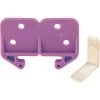 Prime-Line 1-1/4" Purple Plastic Drawer Track Guide Kit