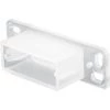 Prime-Line 2-Pack 1-7/16" White Polyethylene Drawer Track Back Plates