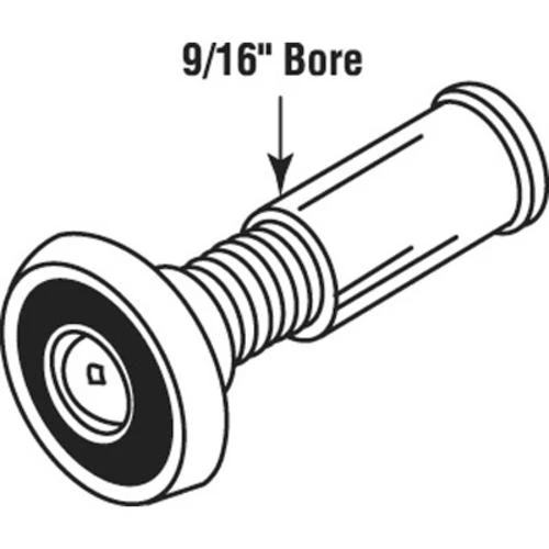 Prime-Line® 9/16" Bore 180° Solid Brass Door Viewer 2 Prime-Line® 9/16" Bore 180° Solid Brass Door Viewer - Image 2