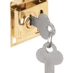 Prime-Line® Brass-Plated Steel Mailbox Lock With 5/16" Bolt Throw