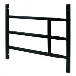 Prime-Line Segal 15-3/4"-22"W X 15-1/4"H Black 3-Bar Fixed Window Safety Guard