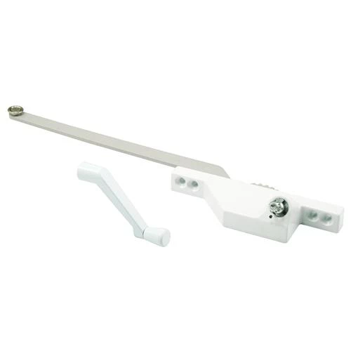 Prime-Line Truth Hardware® 9" White Right Hand Single Arm Casement Window Operator And Crank 1 Prime-Line Truth Hardware® 9" White Right Hand Single Arm Casement Window Operator And Crank