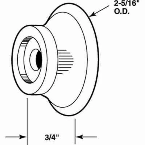 Prime-Line® 2-Pack 2-5/16" Diameter Clear Vinyl Door Bumpers 2 Prime-Line® 2-Pack 2-5/16" Diameter Clear Vinyl Door Bumpers - Image 2