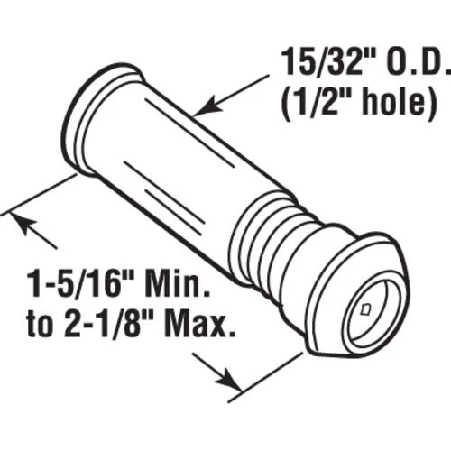 Prime-Line® 15/32" Bore 160° Solid Brass Door Viewer 2 Prime-Line® 15/32" Bore 160° Solid Brass Door Viewer - Image 2