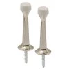 Prime-Line® 2-7/8" Satin Nickel Rigid Solid Zinc Doorstop - 2-Pack