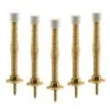 Prime-Line® 3" Polished Brass Spring Doorstop - 5-Pack