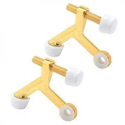 Prime-Line® 1-1/4" Polished Brass Hinge Pin Doorstop - 2-Pack