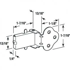 Prime-Line Defender Security® Brass Plated Double Hung Wood Window Flip Latch 3 Prime-Line Defender Security® Brass Plated Double Hung Wood Window Flip Latch -Prime-Line Sales Shop U9926d